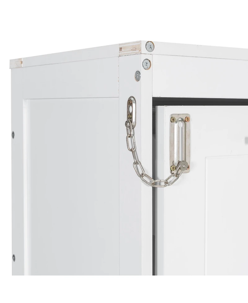 Streamdale Furniture Murphy Cabinet Bed with Sofa, Storage & Led