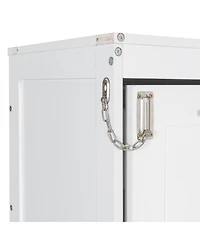 Streamdale Furniture Murphy Cabinet Bed with Sofa, Storage & Led