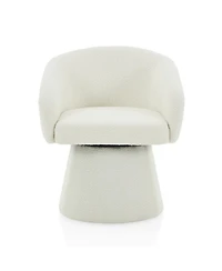 Streamdale Furniture Modern 360 Swivel Boucle Accent Chair