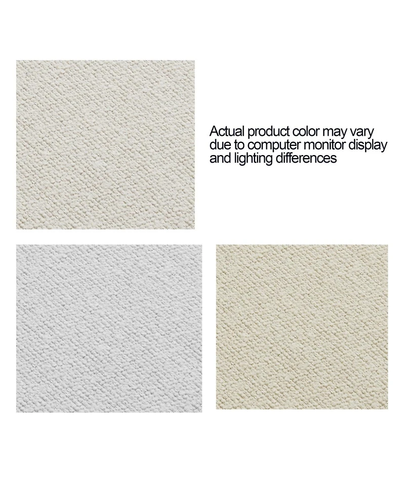 Streamdale Furniture Harper Tall Upholstered Bed - King - Cream Boucle