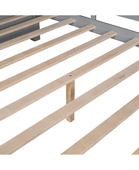 Streamdale Furniture Wooden Full Size House Bed with Drawers & Shelf