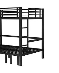 Streamdale Furniture Full Over Full Pull-Out Bunk Bed, Black