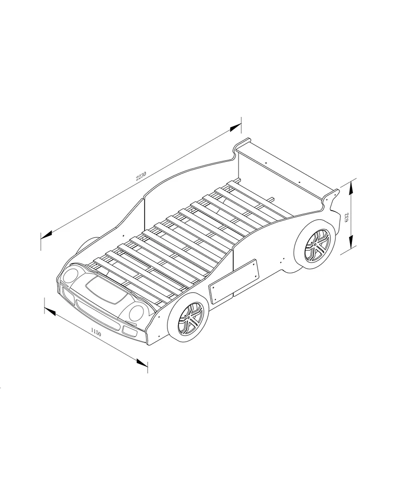 Streamdale Furniture Hero Patrol Police Car Bed