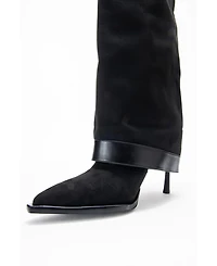 Prologue Shoes Women's Elva Buckle Strap Knee High Boot
