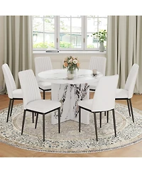 Streamdale Furniture Modern 42" Round Dining Table for Small Spaces (Table Only)