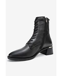 Forever & Always Shoes Avia Leather Block Heel Boot (Women)
