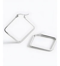 Mint & Lily Geometric Girl Boss Hoop Earrings