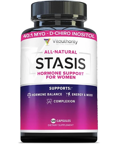 Vitauthority Stasis Women's Health and Hormone Support, Estrogen supplement for Women, Vitauthority, 120ct