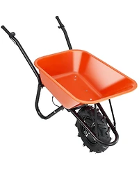 Sugfit 500W Electric Wheelbarrow with Power Drive & Large Hopper