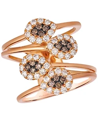 Le Vian Chocolate Diamond (0.29 ct. t.w.) & Nude Diamond (0.72 ct. t.w.) Ring in 14k Strawberry Gold