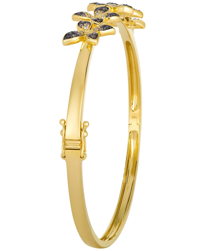 Le Vian Chocolate Ombre Diamond Bangle (0.66 ct. t.w.) in 14k Honey Gold