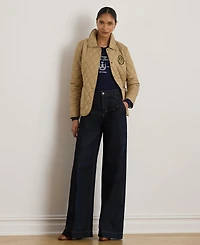 Lauren Ralph Women's Crest Patch Quilted Jacket