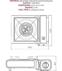 Aofar Portable Butane Camping Stove with Case: Automatic Ignition, Precise Heat Control - Camping & Tailgating and Outdoor Cooking