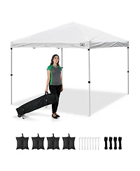 InstaHibit Ez Go 10x10ft Pop Up Canopy Outdoor Instant Tent Tradeshow Art Market