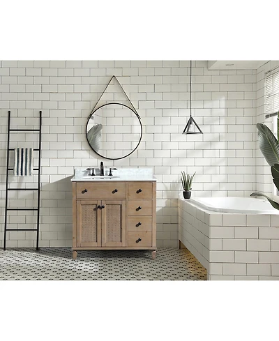 Ari Bath 36" Annie, Weathered Fir Finish