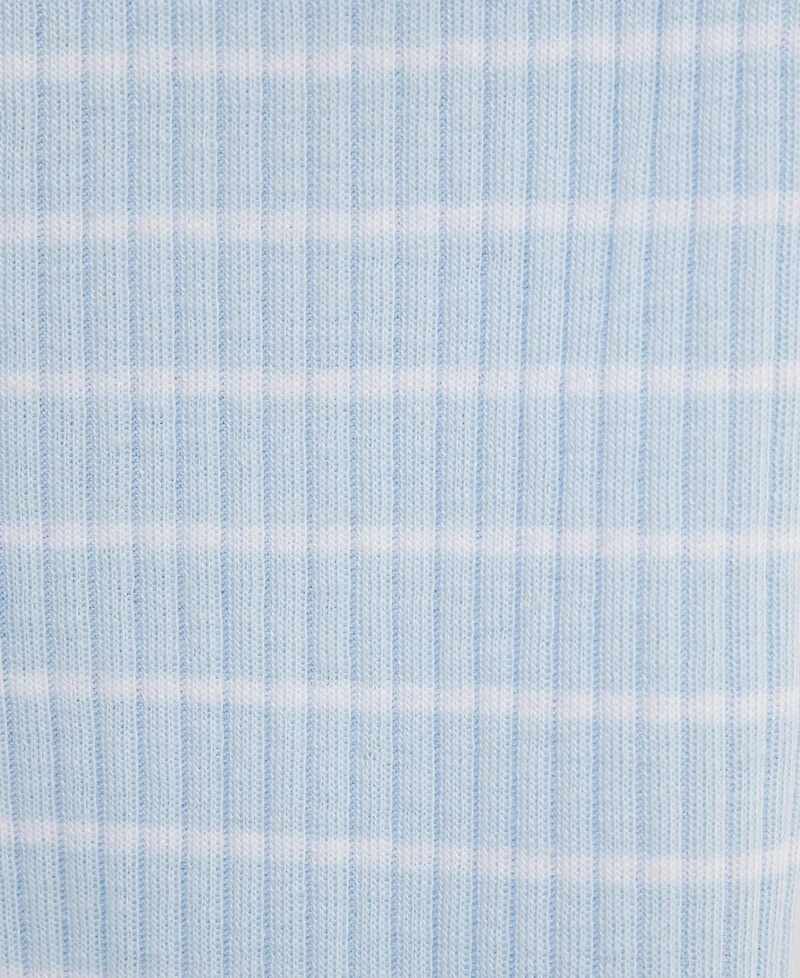 Little Me Baby Boys' Round Neck Cardigan, Footed Pants and Hat, 3-Piece Set