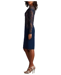 Tadashi Shoji Women's Lisette Embroidered Illusion Dress
