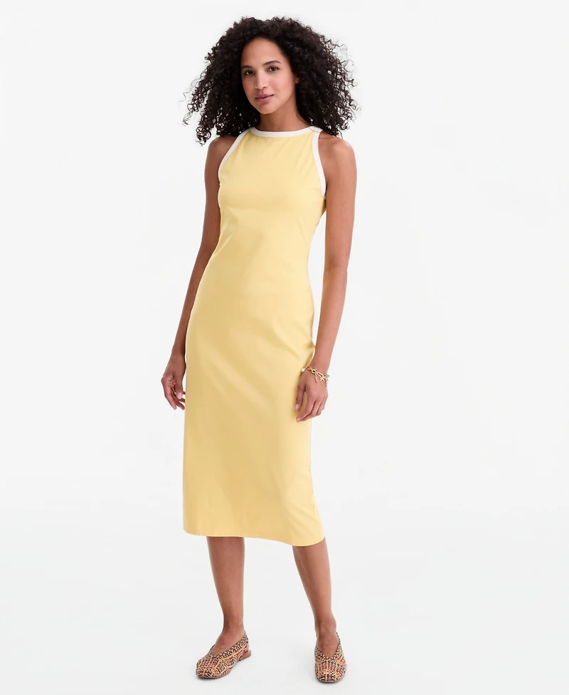 On 34th Women's Ringer-Trim Sleeveless Knit Midi Dress, Macy's Exclusive