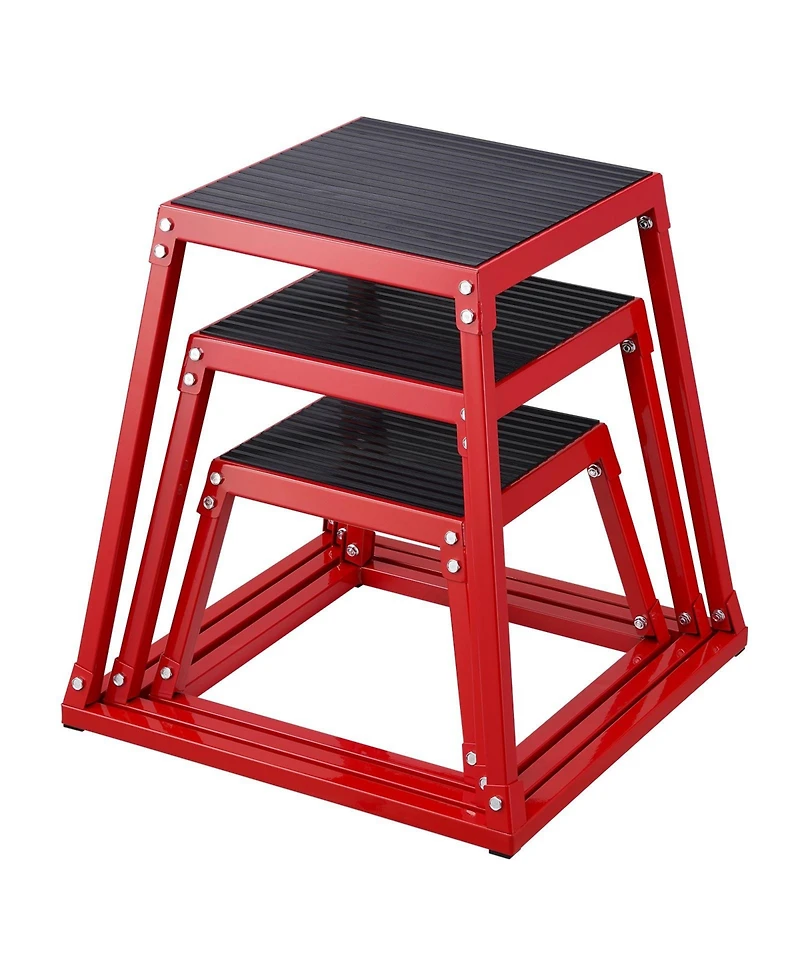 Sugfit Plyo Jump Box Set 12/18/24" Agility Training Box