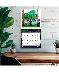 BrownTrout Banksy's Graffiti Official | 2026 12 x 24 Inch (Hanging) Monthly Square Wall Calendar | Plastic-Free