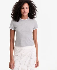 On 34th Women's Tipped Meet & Greet T-Shirt, Macy's Exclusive