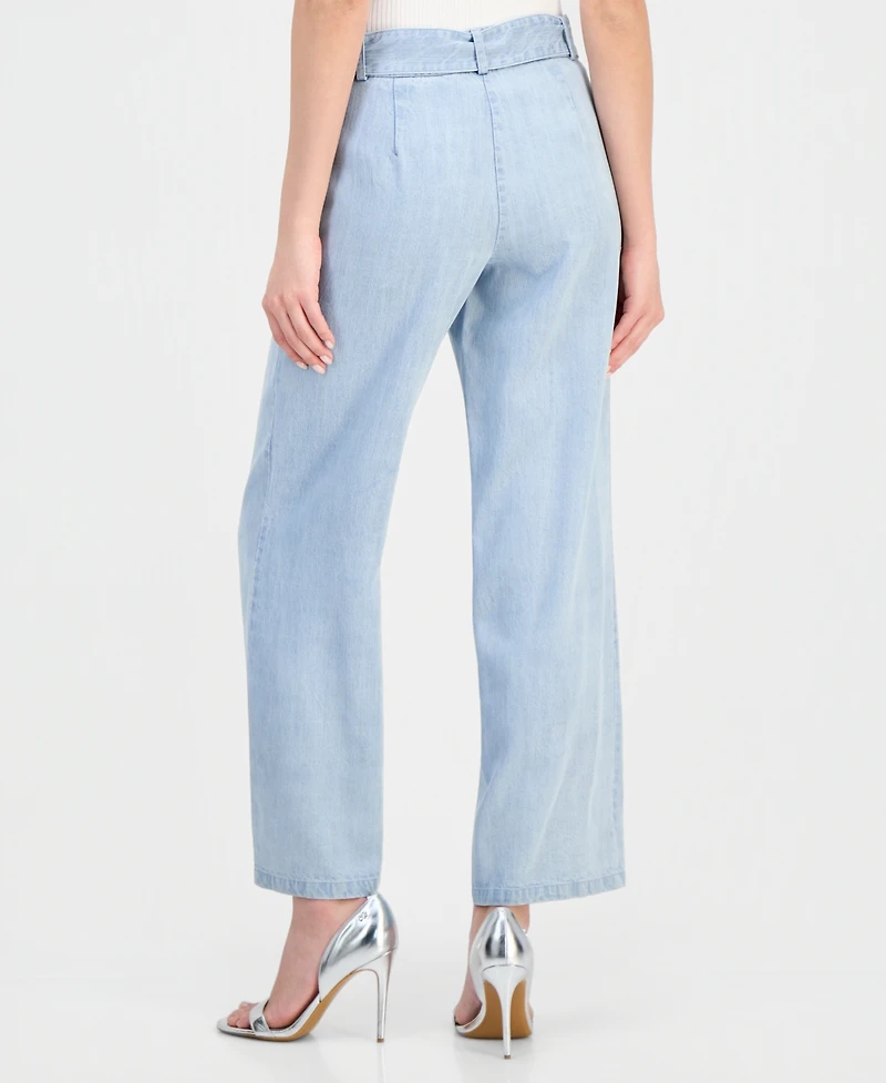 T Tahari Women's Belted Wide-Leg Pants