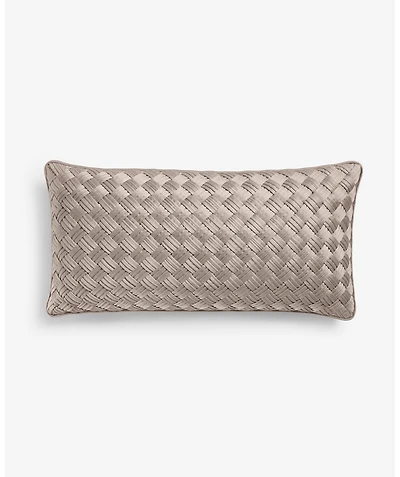 Hotel Collection Basketweave Decorative Pillow, 12" x 24", Exclusively at Macy's