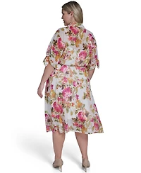 Calvin Klein Plus Collared Shirt Dress