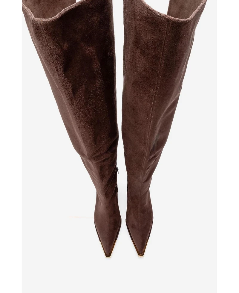 Prologue Shoes Women's Vody Over The Knee Zip Stiletto Boot