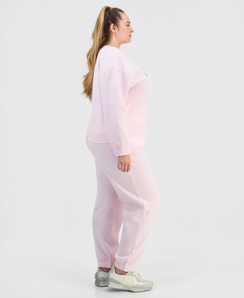 Full Circle Trends Trendy Plus Miami Crew Fleece Sweat Set