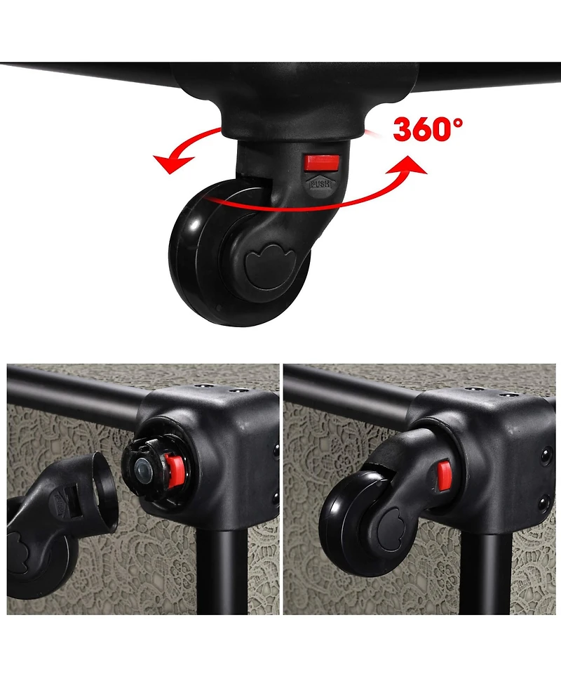 Byootique 2-Piece Makeup Train Case Cosmetic Organizer Kit Rococo Coral Artists