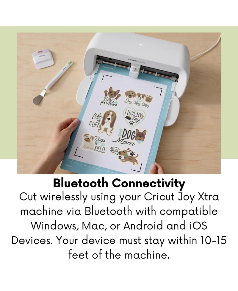 Cricut Joy Xtra Cutting Machine with Printable Sticker Paper Bundle