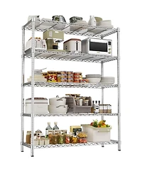 Lovmor 5-Tier 45 in W x 72 in H x 20 in D Adjustable Wire Shelving Unit