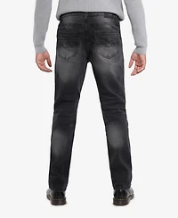 Cultura Men's Pieced Pockets Slim Fit Jeans