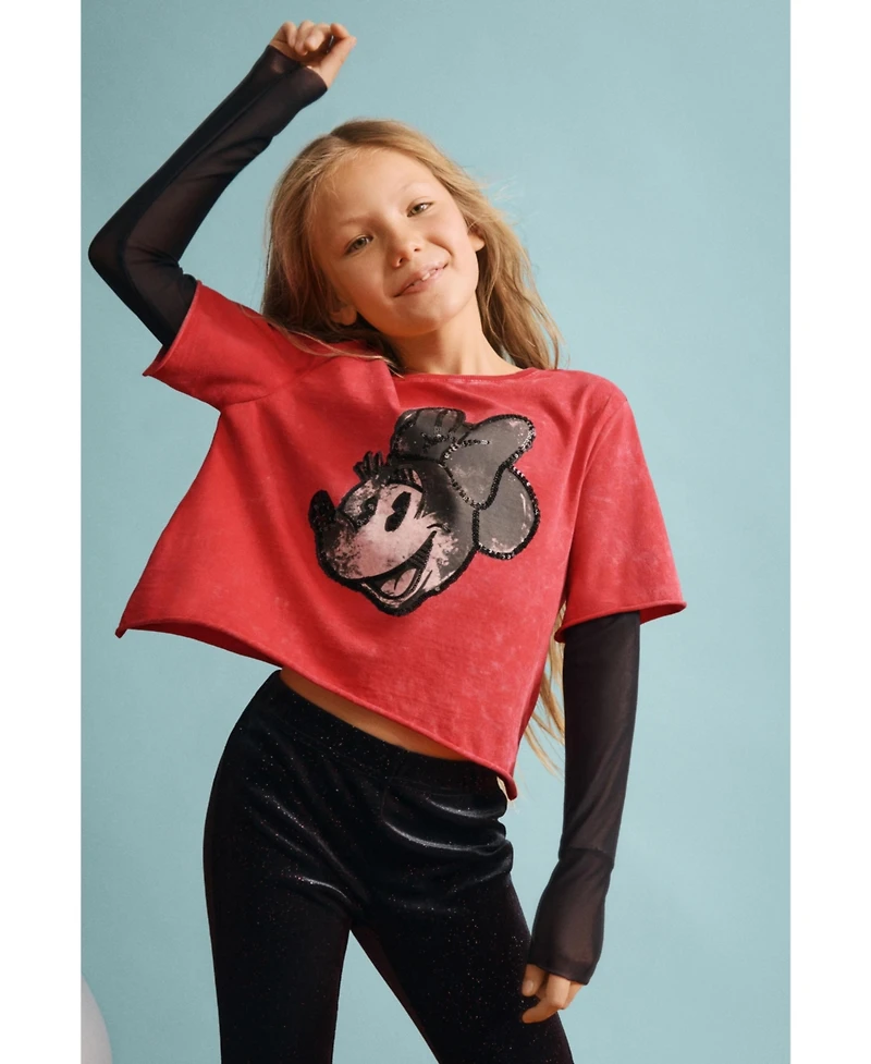 Desigual Girls Girls's Double-sleeve T-shirt Minnie Mouse