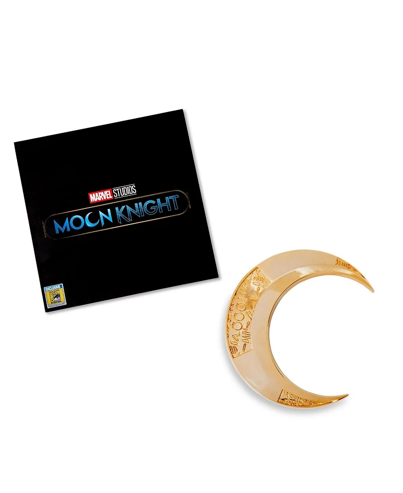 Marvel Studios Moon Knight 14KT Gold Crescent Blade Replica Limited Edition Enamel Pin Sdcc 2022 Exclusive | Metal Brooch Badge Accessories For Backpa