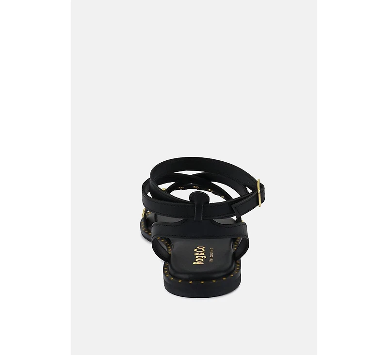 Corriane Womens Studs Embellishment Strappy Sandals