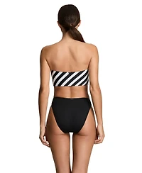 Lauren Ralph Women's Longline Bandeau Swimsuit Bra