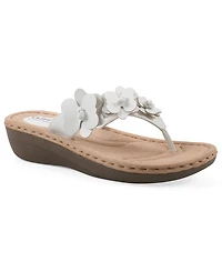 Cliffs by White Mountain Women's Cassilia Floral Wedge Sandals