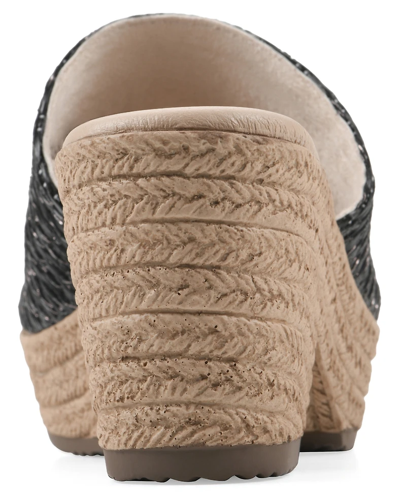 Cliffs by White Mountain Women's Biancia Wedge Slip-On Sandals
