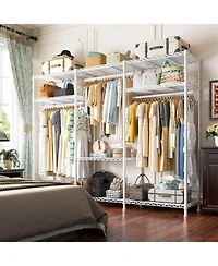 Raybee Heavy Duty Adjustable Clothes Rack 795 lbs Load Garment Rack