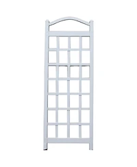 Dura-Trel Cambridge 28 x 75 Inch Pvc Vinyl Outdoor Garden Patio Trellis, White