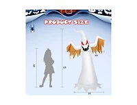 Mondawe 6 ft Halloween Inflatable Ghost Quick Blow up Halloween Decor with Led Lights