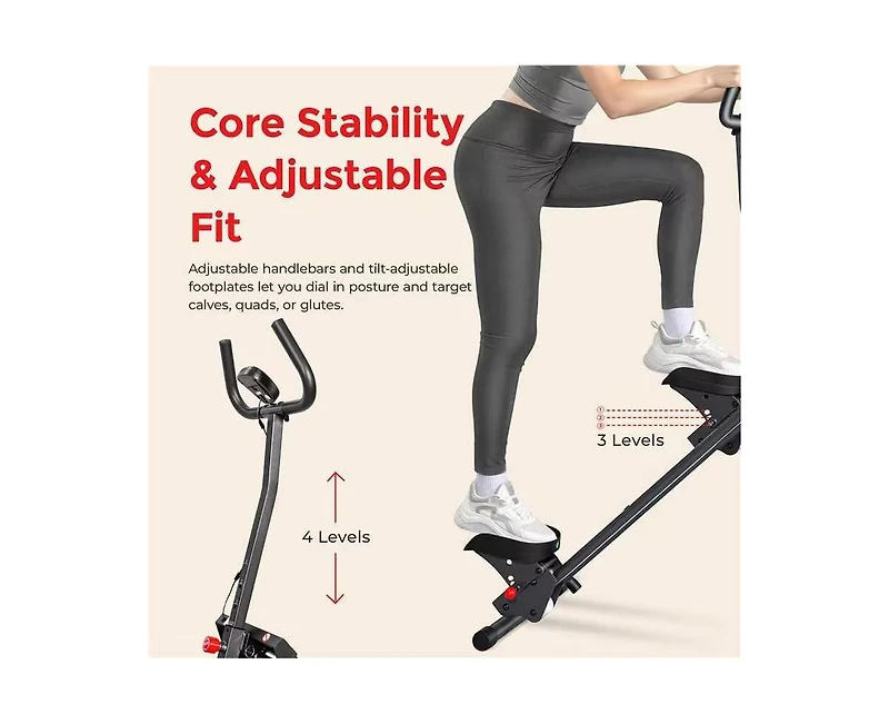 Sunny Health & Fitness Foldable Smart Cardio Step Climber