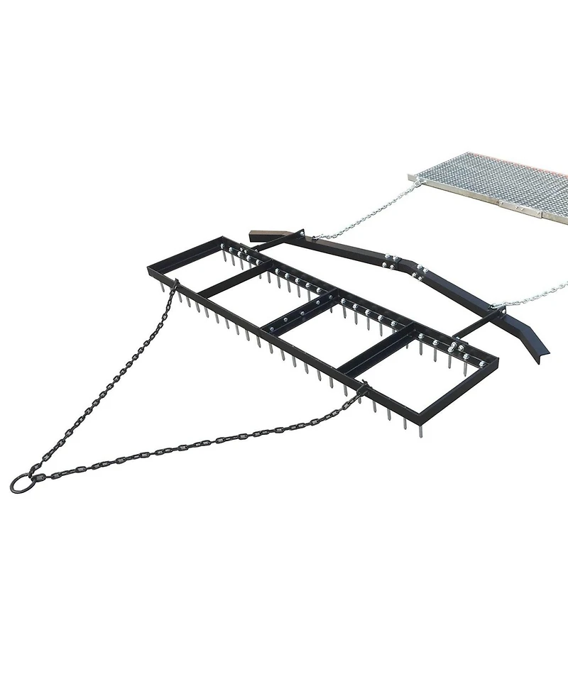 Yard Tuff 6' Spike Drag with Surface Leveling Bar and Drag Mat for Atv/UTVs