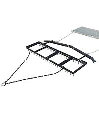Yard Tuff 6' Spike Drag with Surface Leveling Bar and Drag Mat for Atv/UTVs
