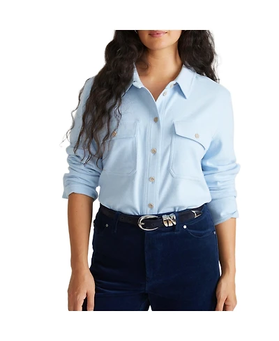 Universal Standard Plus Maine Stretch Flannel Shirt