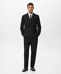 Mango Men's Regular-Fit Double-Breasted Jacket