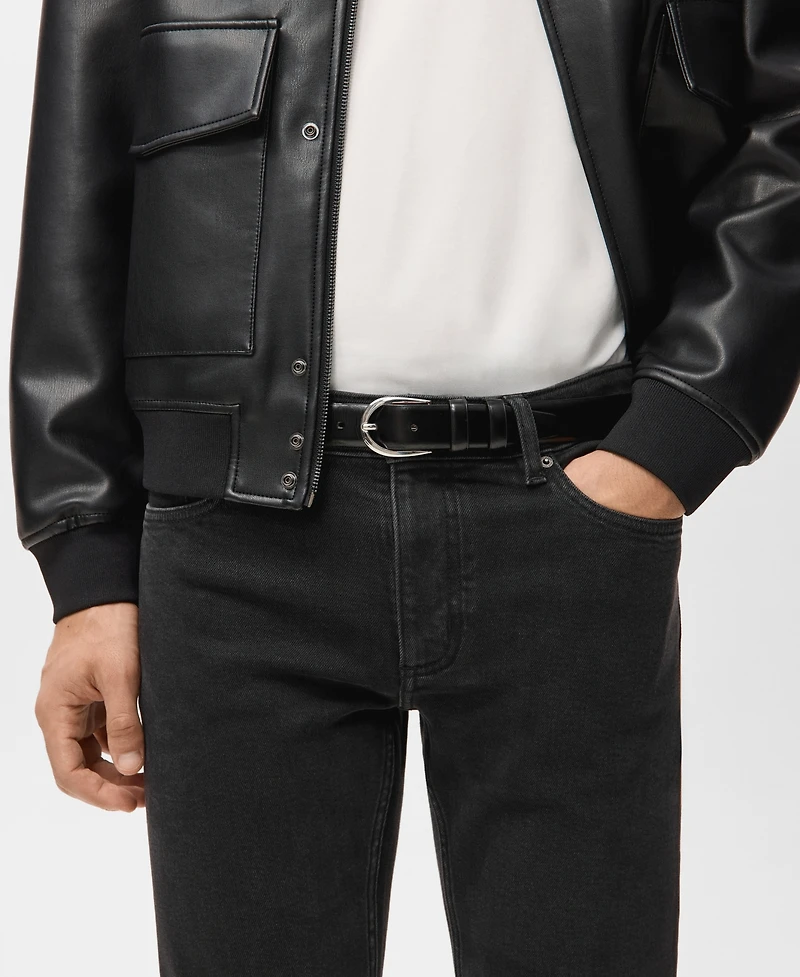 Mango Men's Slim Fit Black Jan Jeans