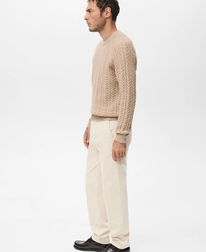 Mango Men's Corduroy Slim-Fit Pants